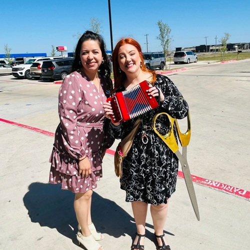 Chamber President Mag and Assistant